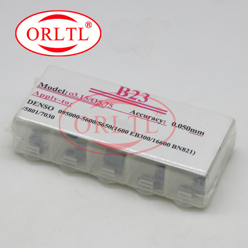 ORLTL Denso Common Rail Injector Adjustable Shim B23 Iron Washers Nozzle Size 1.500mm-1.950mm 50Pcs