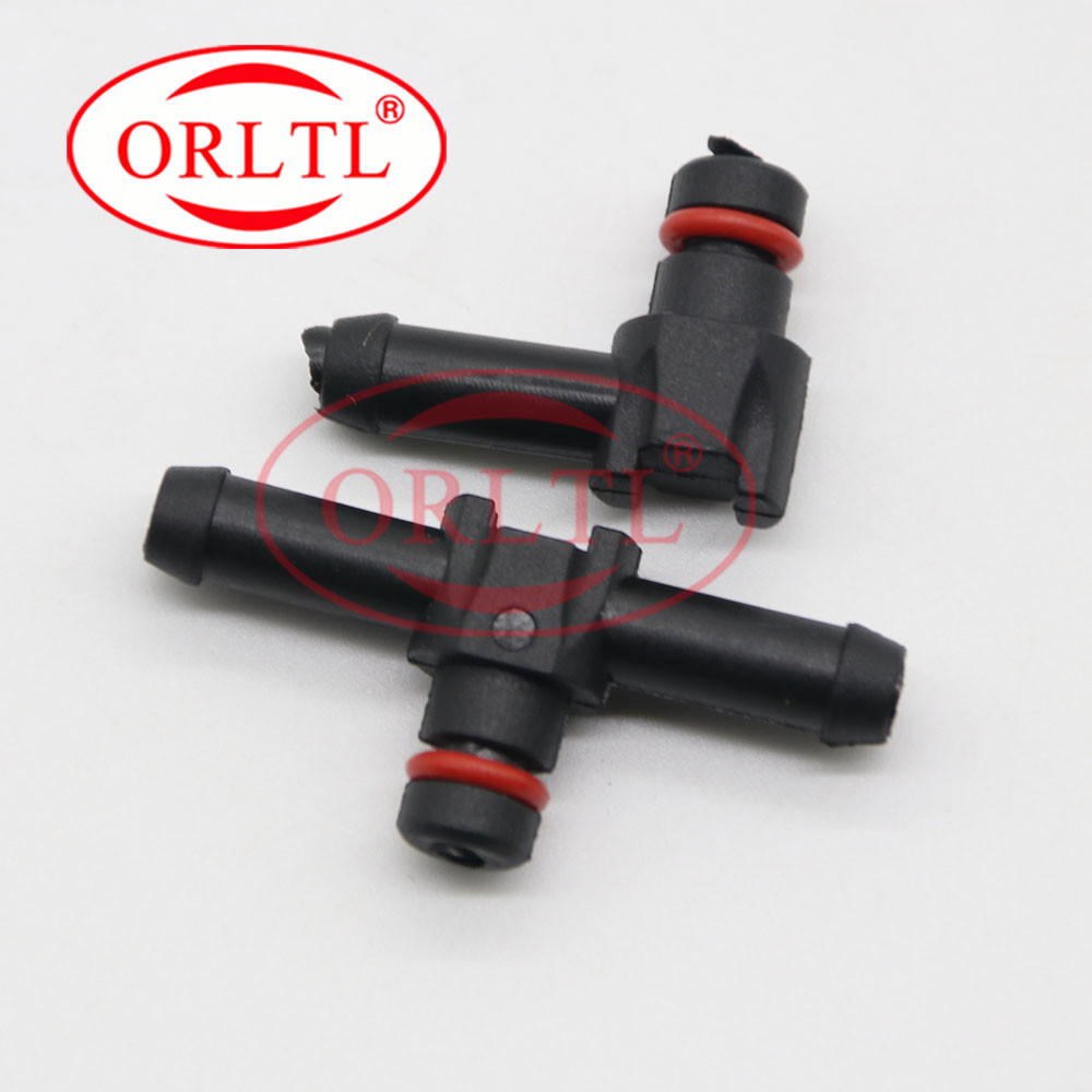 Injector Assy Return Oil Backflow T Type Tee Joint Fitting Sealing Rings L Type Connector Pipe For Denso Injector