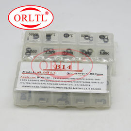 ORLTL 50 Pcs Common Rail Needle Valve Shims B14 Fuel Injector Washers Shims For Bosch Injector Size 1.400mm-1.580mm