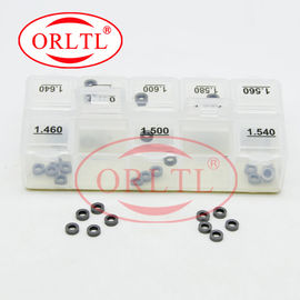 ORLTL 50 Pcs Nozzle Spring Shim Adjustment Washers B40 Common Rail Diesel Injector Adjusting Shim Size 1.460mm-1.640mm