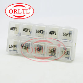 ORLTL 50 Pcs Nozzle Spring Shim Adjustment Washers B40 Common Rail Diesel Injector Adjusting Shim Size 1.460mm-1.640mm