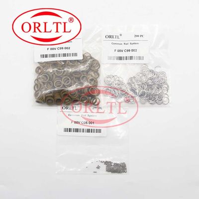 ORLTL F00VC99002 F00VC05001 Injector Ball Kit F00V C05 001 Steel Ball Sealing Ring F 00V C05 001 Set/200pcs for Bosch