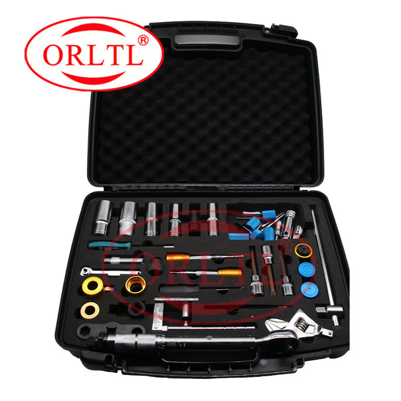 ORLTL Diesel Fuel Injector Dismantling Equipments Common Rail Injector Repair And Disassemble Tools Total 40 Pieces