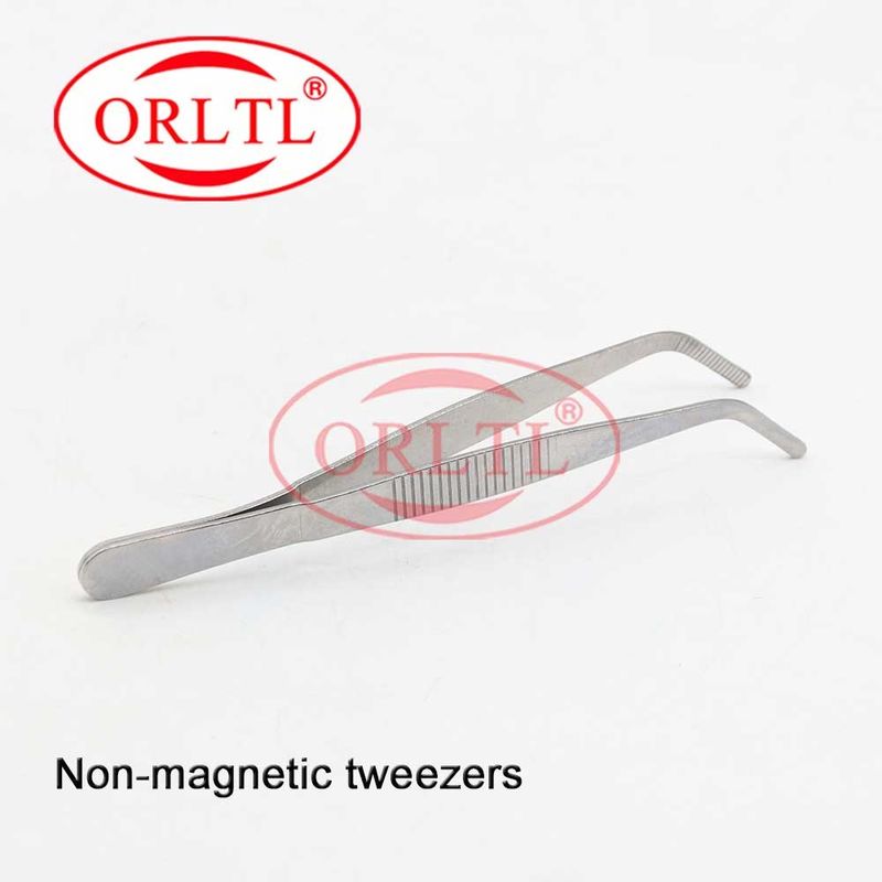 ORLTL Common Rail Diesel Fuel Injector Repair Tools Non-magnetic Tweezers Straight and Oblique Head
